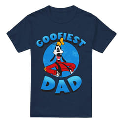 Disney Mens Goofiest Dad Goofy T-Shirt - XL, Navy