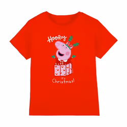 Peppa Pig Childrens/Kids Present Christmas T-Shirt - 12-13 Years, Red