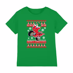 Ricky Zoom Childrens/Kids Motorbike Christmas T-Shirt - 7-8 Years, Kelly Green
