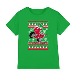 Ricky Zoom Childrens/Kids Motorbike Christmas T-Shirt - 7-8 Years, Kelly Green
