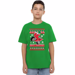 Ricky Zoom Childrens/Kids Motorbike Christmas T-Shirt - 7-8 Years, Kelly Green