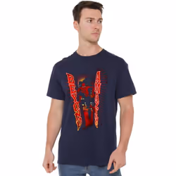 Spider-Man Mens Beyond Amazing T-Shirt - XXL, Navy
