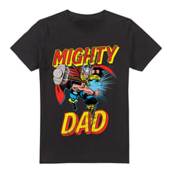 Thor Mens Mighty Dad T-Shirt - XL, Black