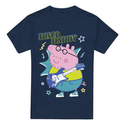 Peppa Pig Mens Disco Daddy T-Shirt - XXL, Navy