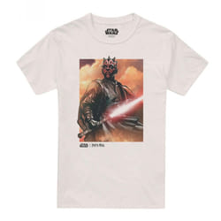 Star Wars Mens Ignited Darth Maul T-Shirt - S, Natural