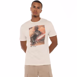 Star Wars Mens Ignited Darth Maul T-Shirt - S, Natural