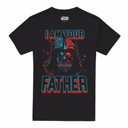 Star Wars Mens Father T-Shirt - L, Black