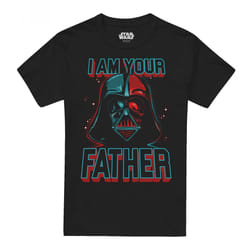 Star Wars Mens Father T-Shirt - XL, Black