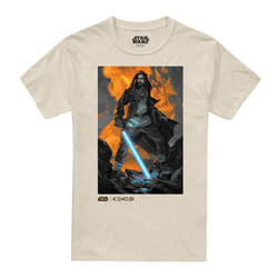 Star Wars Mens Victorious Obi Wan Kenobi T-Shirt - XXL, Natural