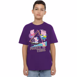 Peppa Pig Childrens/Kids Party Time Family T-Shirt - 12-13 Years, Purple