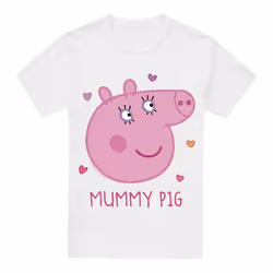 Peppa Pig Mens Mummy Pig T-Shirt - XL, White