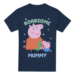 Peppa Pig Mens Roarsome Mummy T-Shirt - M, Navy