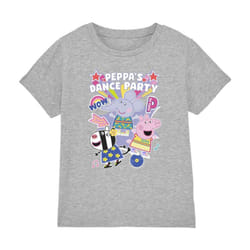 Peppa Pig Childrens/Kids Dance Party T-Shirt - 5-6 Years, Sport Heather