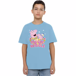 Peppa Pig Childrens/Kids Piggle Wiggle T-Shirt - 5-6 Years, Light Blue