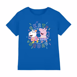Peppa Pig Childrens/Kids Skate Squad Suzy Sheep T-Shirt - 7-8 Years, Royal Blue