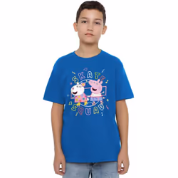 Peppa Pig Childrens/Kids Skate Squad Suzy Sheep T-Shirt - 7-8 Years, Royal Blue