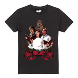 Star Wars Mens Carol Singers T-Shirt - XL, Black