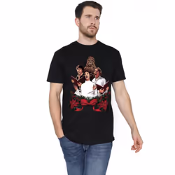 Star Wars Mens Carol Singers T-Shirt - XL, Black