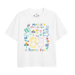 Peppa Pig Childrens/Kids Fun  Friends Outline T-Shirt - 12-13 Years, White