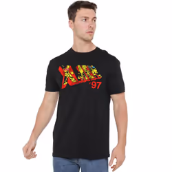 Marvel Mens Comic Logo T-Shirt - 5XL, Black