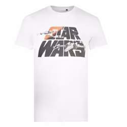 Star Wars Mens Signature T-Shirt - 4XL, White