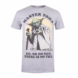 Star Wars Mens Yoda T-Shirt - 3XL, Sport Heather