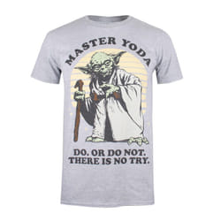 Star Wars Mens Yoda T-Shirt - 4XL, Sport Heather