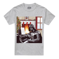 Star Wars Mens Darth Vader Piano T-Shirt - XL, Sport Heather