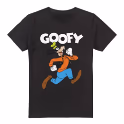 Disney Mens Mickey & Friends Hey There Goofy T-Shirt - 4XL, Black