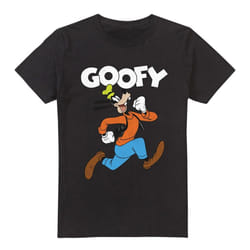Disney Mens Mickey & Friends Hey There Goofy T-Shirt - 4XL, Black