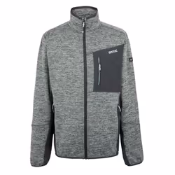 Regatta Mens Baslinn Marl Full Zip Fleece Jacket - 3XL, Ash/Glacier Marl