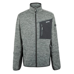 Regatta Mens Baslinn Marl Full Zip Fleece Jacket - 3XL, Ash/Glacier Marl