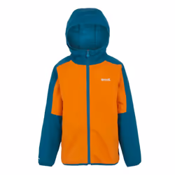 Regatta Childrens/Kids Volcanics VIII Terrain Print Reflective Jacket - 14 Years, Fox/Moroccan Blue