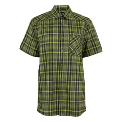 Regatta Mens Begarno Checked Short-Sleeved Shirt - S, Nephrite Green/Black