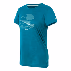 Regatta Womens/Ladies Fingal IX Live Free Be Wild Marl T-Shirt - 8 UK, Exotic Plume