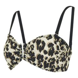 Regatta Womens/Ladies Aceana III Leopard Print Bikini Top - 12 UK, Natural