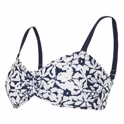 Regatta Womens/Ladies Aceana III Floral Bikini Top - 12 UK, Navy/White
