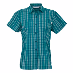 Regatta Womens/Ladies Mindano VIII Checked Short-Sleeved Shirt - 12 UK, Exotic Plume