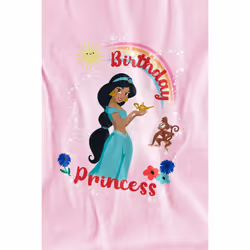 Aladdin Childrens/Kids Birthday Princess Jasmine Abu T-Shirt - 3-4 Years, Pink