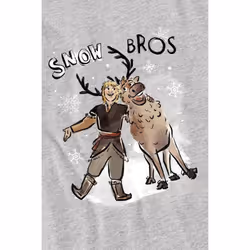 Frozen Childrens/Kids Snow Bros Kristoff Sven T-Shirt - 3-4 Years, Sport Heather