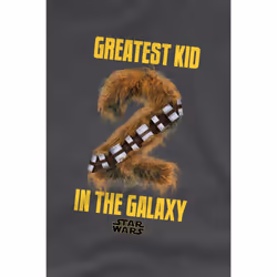 Star Wars Childrens/Kids Greatest Kid Chewbacca T-Shirt - 12-13 Years, Charcoal