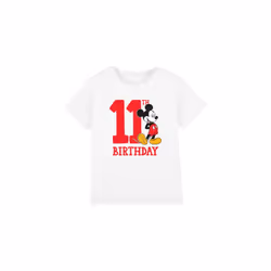 Disney Childrens/Kids Mickey Mouse 11th Birthday T-Shirt - 9-10 Years, White