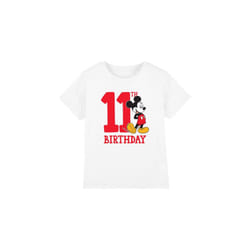 Disney Childrens/Kids Mickey Mouse 11th Birthday T-Shirt - 9-10 Years, White