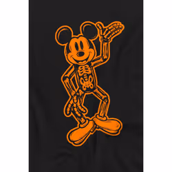 Disney Childrens/Kids Mickey Mouse Skeleton T-Shirt - 9-10 Years, Black