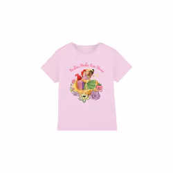 Disney Princess Childrens/Kids Besties Shine Ariel Rapunzel Tiana T-Shirt - 9-10 Years, Pink