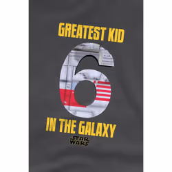 Star Wars Childrens/Kids Greatest Kid Star Wars Greatest Kid XWing X-Wing T-Shirt - 12-13 Years, Charcoal