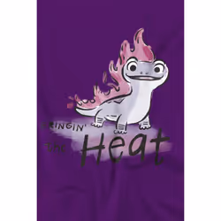 Frozen Childrens/Kids Bringin' The Heat Bruni The Fire Spirit T-Shirt - 5-6 Years, Purple