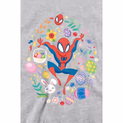 Spider-Man Unisex Adult Circle Sweatshirt - S, Sport Heather