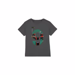 Star Wars Childrens/Kids 9 Boba Fett T-Shirt - 5-6 Years, Charcoal