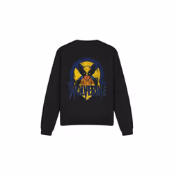 Marvel Unisex Adult X-Men Wolverine Retro Sweatshirt - L, Black